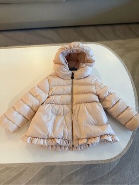 Moncler Girls' Odile Hooded Down Jacket - Size 18-24 months